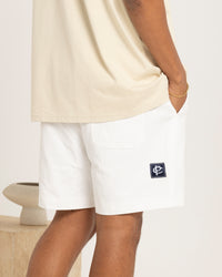 Carre Luxe Linen Shorts Off White