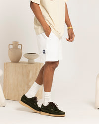 Carre Luxe Linen Shorts Off White