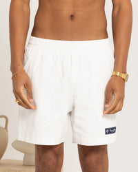 Carre Luxe Linen Shorts Off White