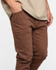 MNML X491 Convertible Skinny Denim Jeans Brown