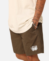 Stussy Designs Dice Beach Shorts Dusty Green