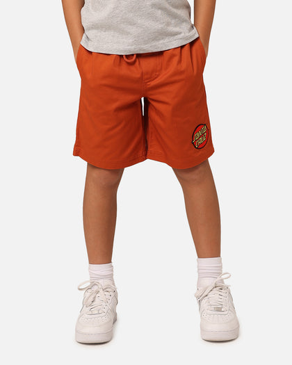 Santa Cruz Kids' Classic Dot Switch Shorts Brown