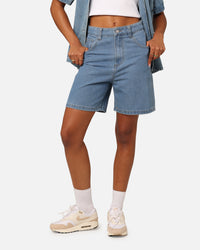 Stussy Women's Shorts Mid Blue