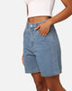 Stussy Women's Shorts Mid Blue