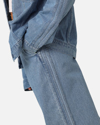 Adidas X KSENIASCHNAIDER Women's 3-Stripe Jeans Light Denim