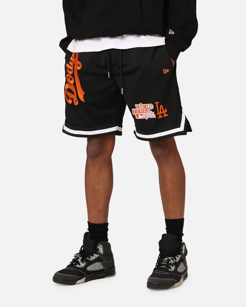 New Era Los Angeles Dodgers 'Scary Nights' Mesh Shorts Black/Orange