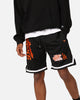 New Era Los Angeles Dodgers 'Scary Nights' Mesh Shorts Black/Orange