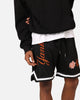 New Era New York Yankees 'Scary Nights' Mesh Shorts Black/Orange