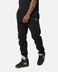 Jordan Flight MVP Fleece Pants Black/Dune Red