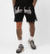 Fallen Breed Puff Logo Zip Sweat Shorts Black/White
