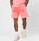 Fallen Breed Puff Logo Zip Sweat Shorts Pink/Red