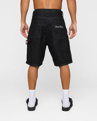 X-Large Denim Painter Shorts Black