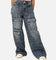True Religion Women's Jessie Baggy Cargo Big T Jeans Sensation