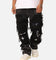 Lifted Anchors "Rem" Quilted Carpenter Denim Jeans Black Rinse