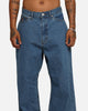 X-Large LA Stitch Wide Leg Denim Pants Light Indigo