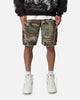 MNML Distressed Cargo Shorts Camo