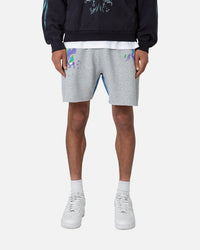 MNML Contrast Paneled Sweatshorts Grey