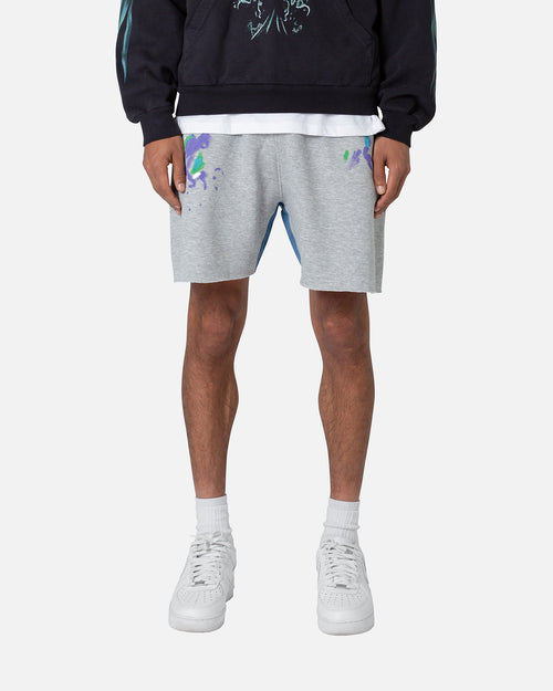 MNML Contrast Paneled Sweatshorts Grey