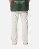 MNML Contrast Bootcut Sweatpants Off White