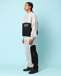 Carré Paris Dice Club Panelled Sweatpants Grey Marle/Black