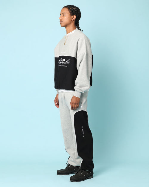 Carré Paris Dice Club Panelled Sweatpants Grey Marle/Black