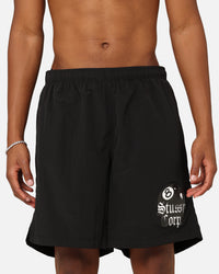 Stüssy 8 Ball Corp Nylon Shorts Black