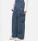 X-Girl Women's Mills Drill Cargo Jeans Indigo