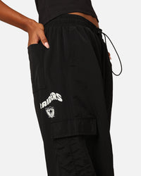 Mitchell & Ness Women's Oakland Raiders Wavey Text Cargo Pants Black
