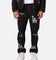 Majestic Athletic Los Angeles Dodgers Etched Denim Jeans Washed Black Denim