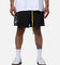 Diet Starts Monday Crinkled Nylon Shorts Black/Grey