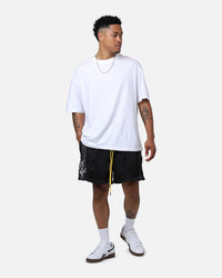 Diet Starts Monday Crinkled Nylon Shorts Black/Grey
