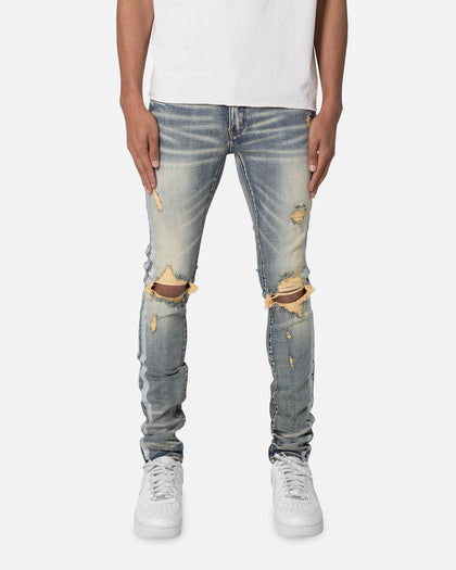 MNML X560 Skinny Glitter Denim Jeans Blue