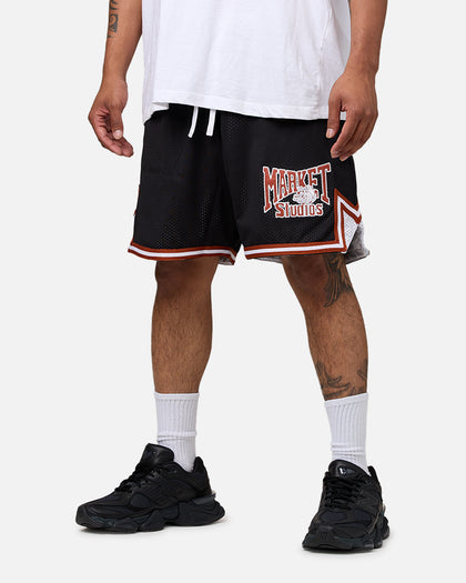 Market Dulldogs Mesh Shorts Black