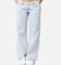 Calvin Klein Women's Extreme Low Rise Baggy Jeans Denim Light Blue