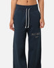 Nike Women's Sportswear Pheonix Fleece Wide Leg Logo Pants Armory Navy