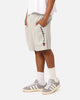 Champion Script Jersey Shorts Oxford Heather