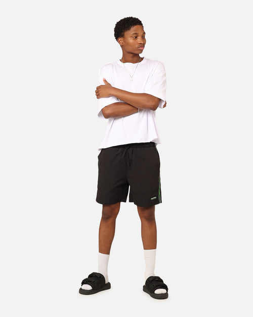 Nautica Button 6" Swim Shorts Black