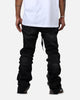 Lifted Anchors "Steffi" Knitted Stacked Flare Jeans Black/Oak
