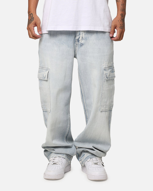 Ksubi Riot Cargo Pant Blue Ice Denim