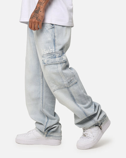 Ksubi Riot Cargo Pant Blue Ice Denim
