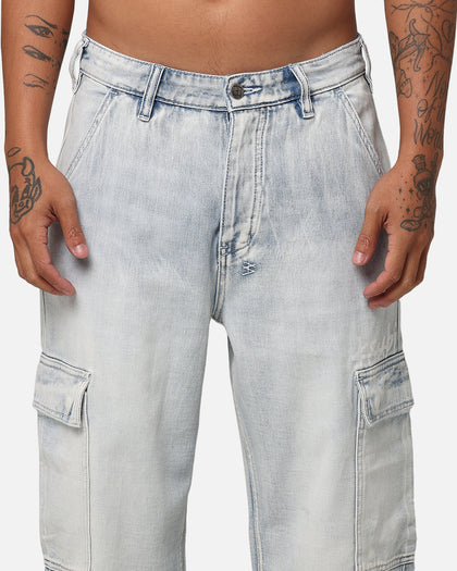 Ksubi Riot Cargo Pant Blue Ice Denim