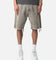MNML Distressed Mineral Denim Shorts Brown