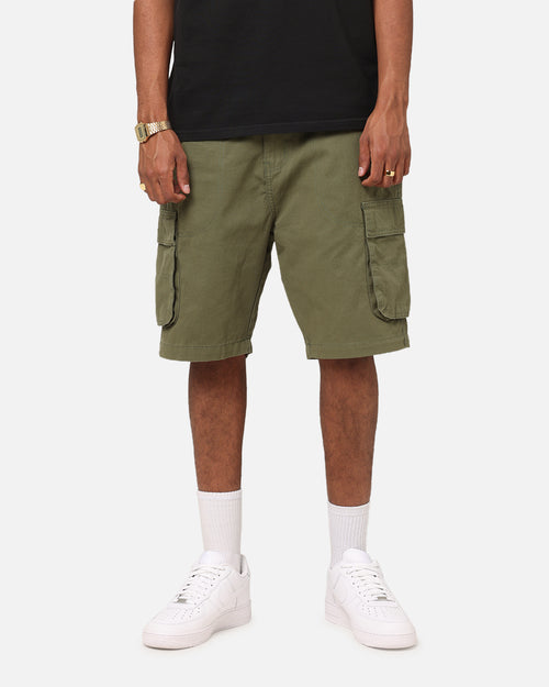 S Double Cargo Work Shorts Forest