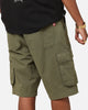 S Double Cargo Work Shorts Forest