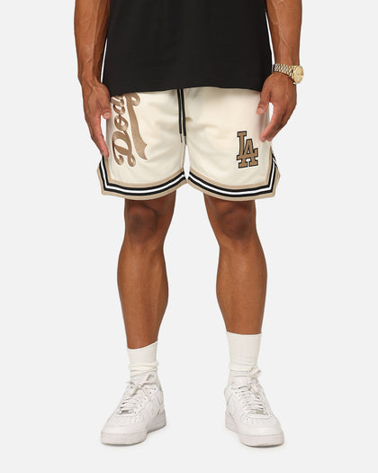 New Era Los Angeles Dodgers Mesh Shorts Light Beige