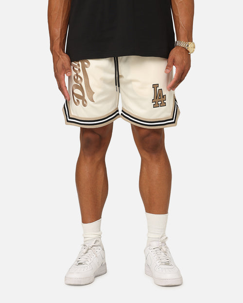 New Era Los Angeles Dodgers Mesh Shorts Light Beige