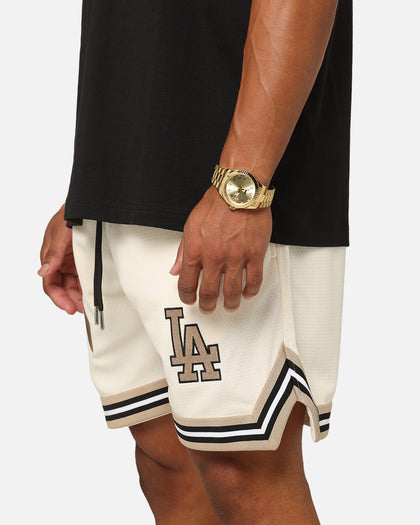 New Era Los Angeles Dodgers Mesh Shorts Light Beige