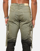 MNML B569 Cargo Flare Denim Jeans Olive/Black