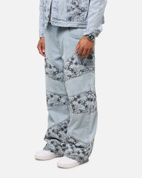 Saint Morta Amplus Poison Ivy Panel Jeans Mid Blue