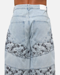 Saint Morta Amplus Poison Ivy Panel Jeans Mid Blue